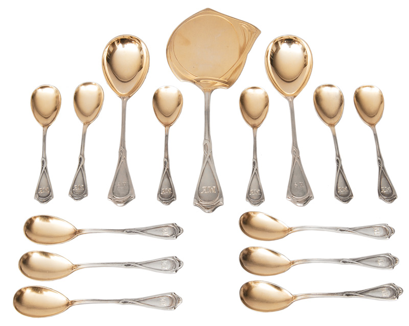 Franz Bahner - An Art Nouveau ice cutlery An Art Nouveau ice cutlery