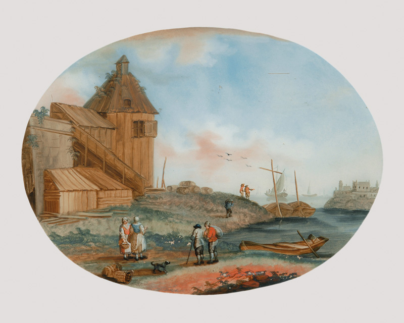 Süddeutscher Meister - Harbour Scene Harbour Scene