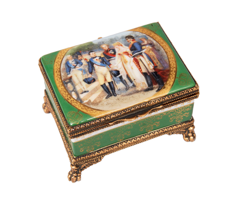 An Empire box with Napoleon and Queen Luise