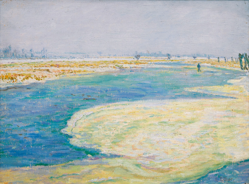 Ernst Eitner - Eis auf der Doven Elbe Eis auf der Doven Elbe