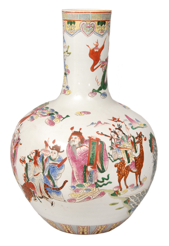 Außergewöhnliche Vase mit mythologischer Szene