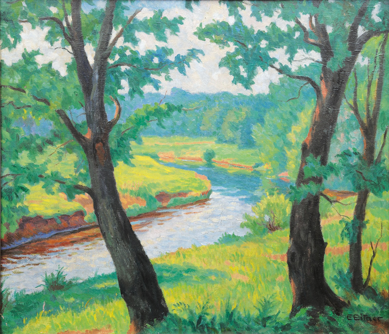 Ernst Eitner - Course of the Alster Course of the Alster