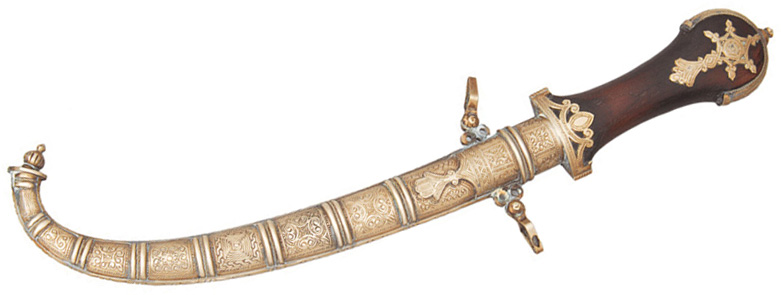 An Arabian curved dagger