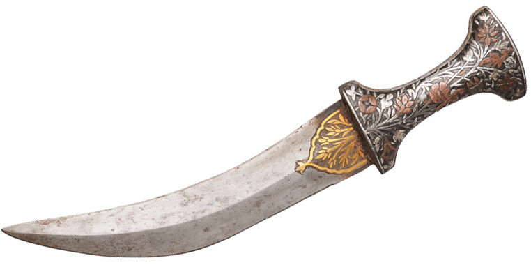 An Indian curved dagger