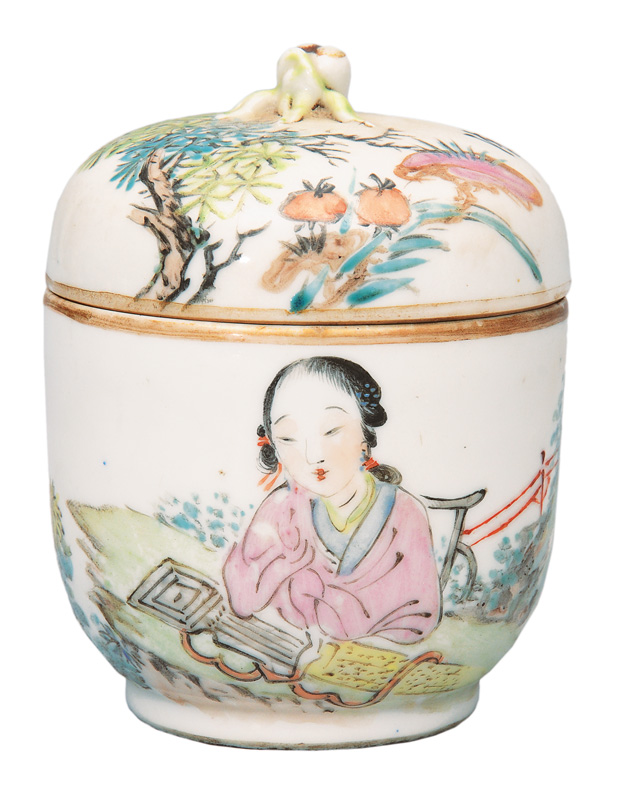 A cover box with a lady making music