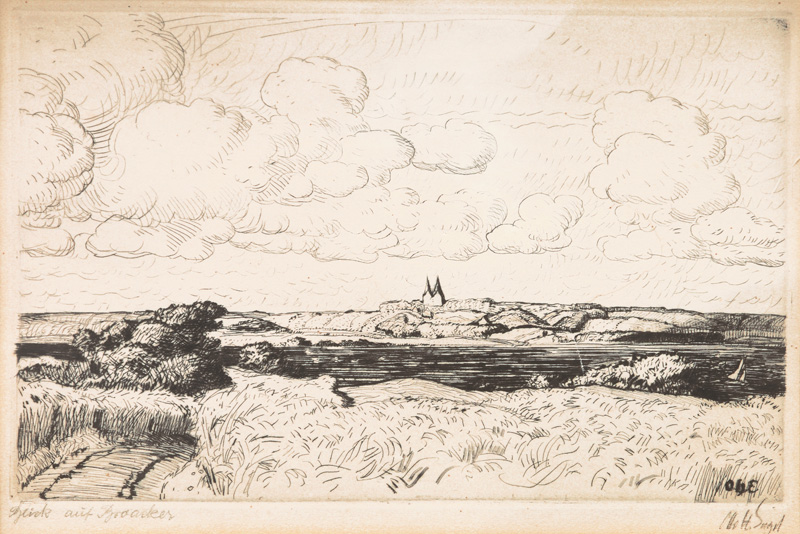 Otto Heinrich Engel - Blick auf Broacker Blick auf Broacker