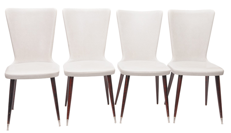 A set of 4 modern chairs