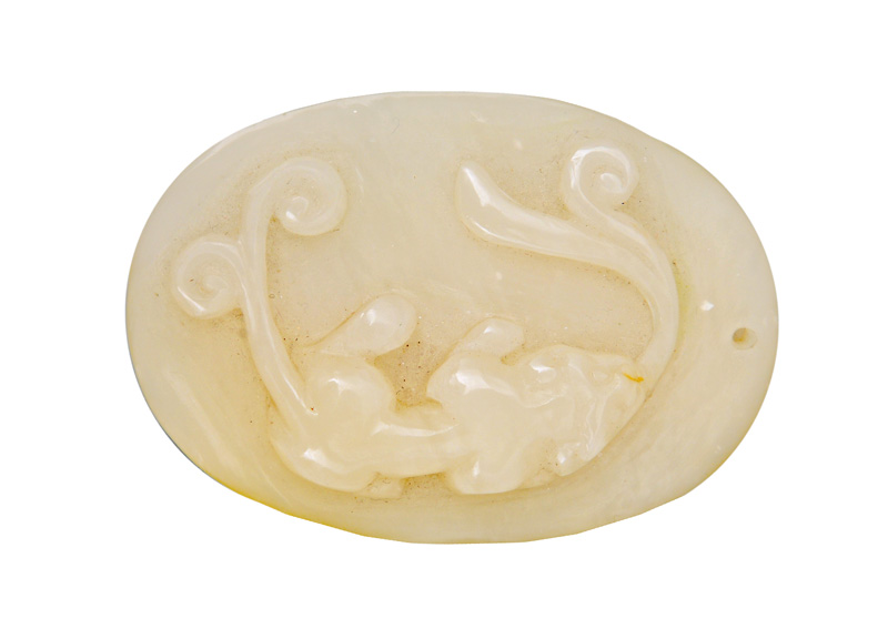 A jade-pendant with Chilong-decoration