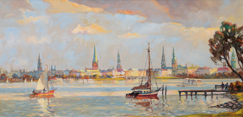 Panoramic View of the Außenalster