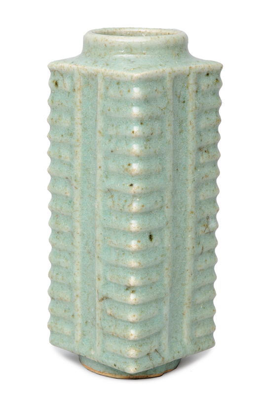 A Seladon-vase in Cong-shape