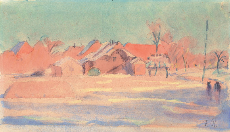 Franz Radziwill - Dangast in Winter Dangast in Winter