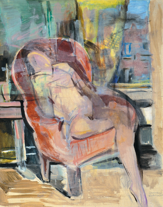 Gretchen Wohlwill - Nude in an Armchair Nude in an Armchair
