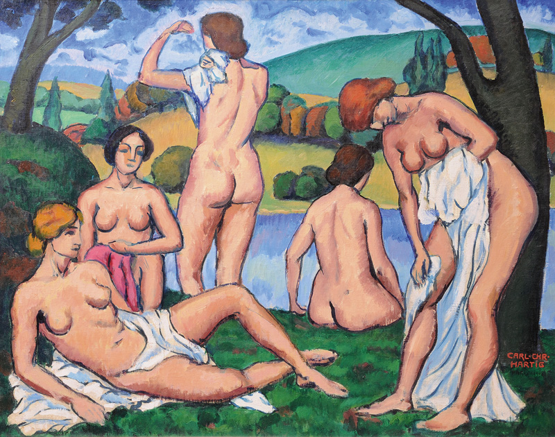 Carl Christoph Hartig - Bathers Bathers