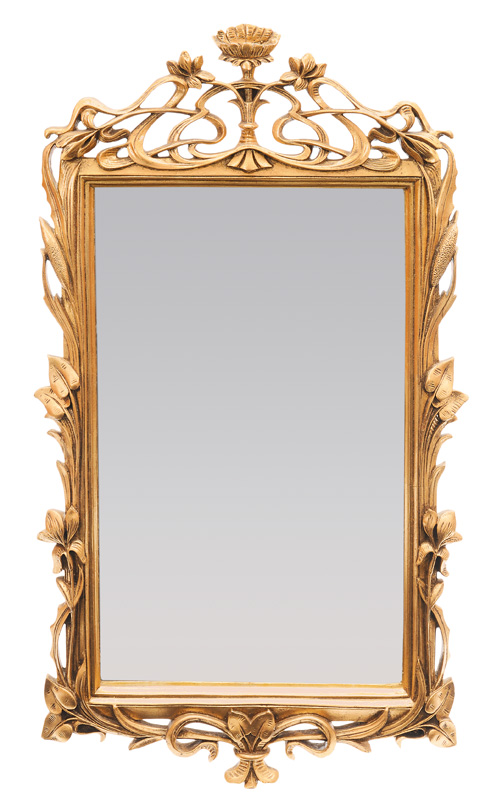 An Art Nouveau mirror