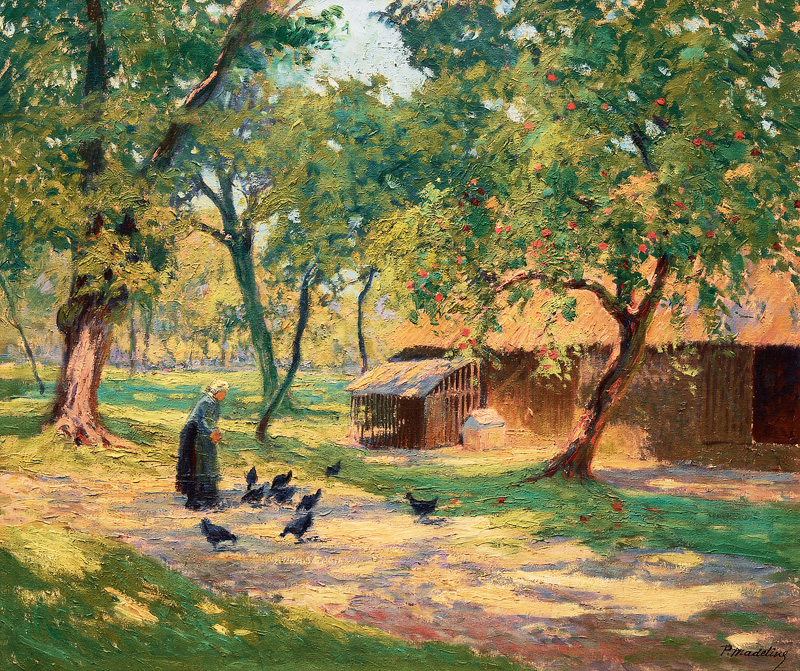 Paul Madeline - Sunlit Farmyard Sunlit Farmyard