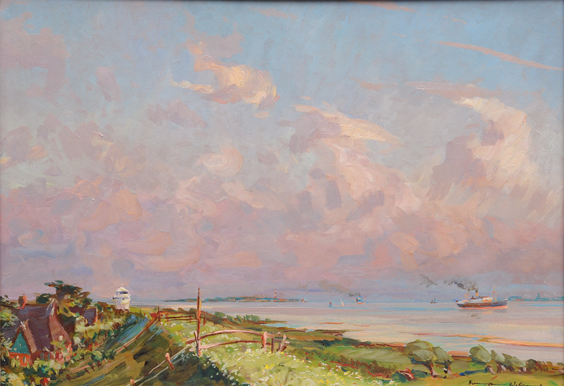 Hermann Wehrmann - Die Elbe bei Bielenburg Die Elbe bei Bielenburg