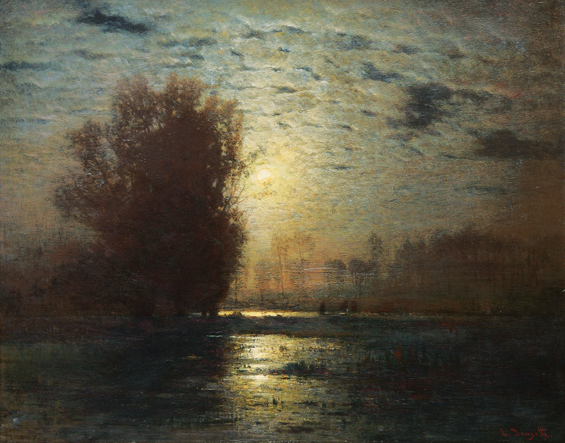 Louis Douzette - Vollmond über der Küste Vollmond über der Küste