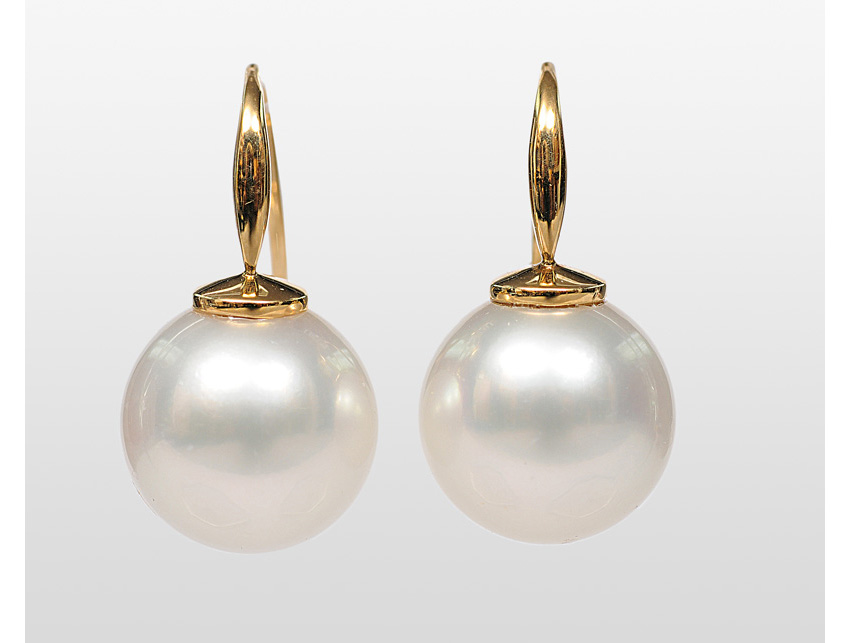 Paar Südsee-Perlen-Ohrringe