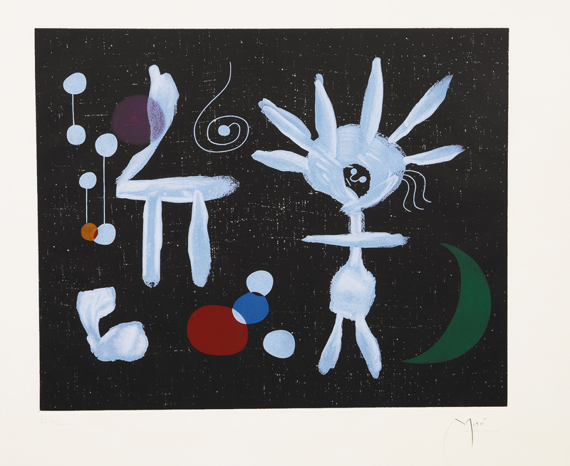 Joan Miró - Rose matinale au Clair de Lune Rose matinale au Clair de Lune