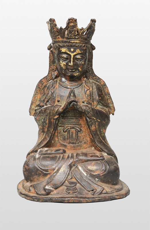 A bronze-bodhisattva