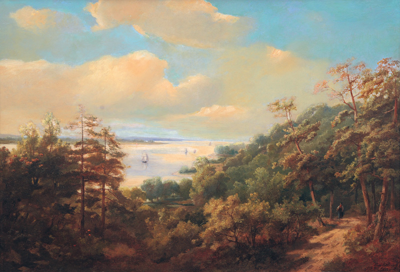 View on the Elbe at Falkenstein