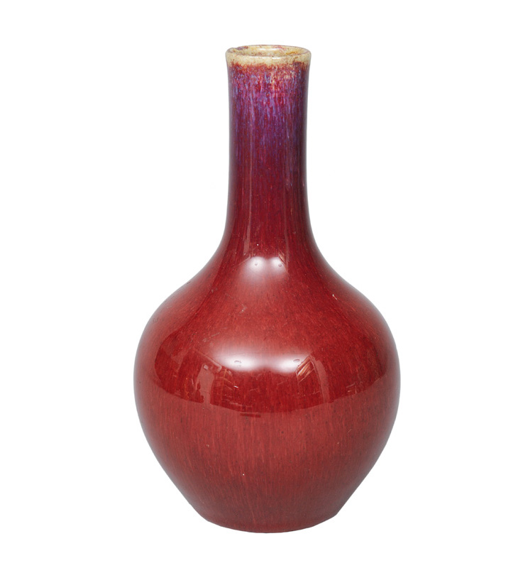 A Flambé bottle vase