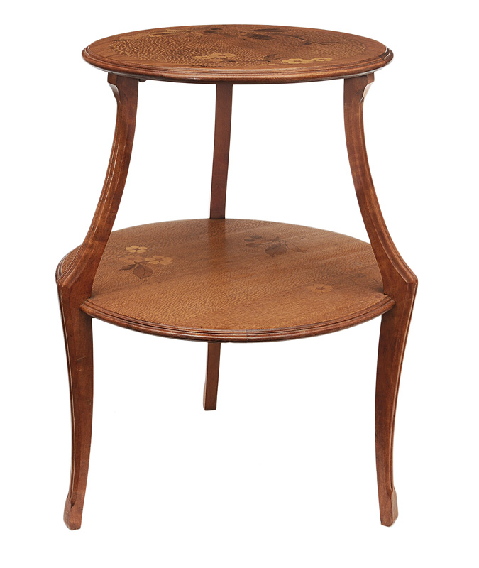 Louis Majorelle - Jugendstil-Etagèrentisch mit Intarsien Jugendstil-Etagèrentisch mit Intarsien