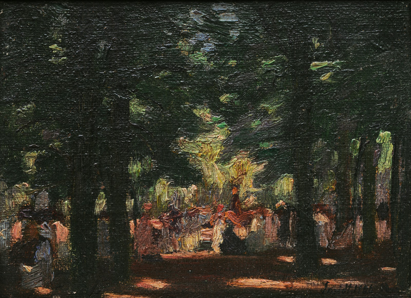 Emil Leonhard Smidt - Acacia Alley in the Bois de Boulogne Acacia Alley in the Bois de Boulogne