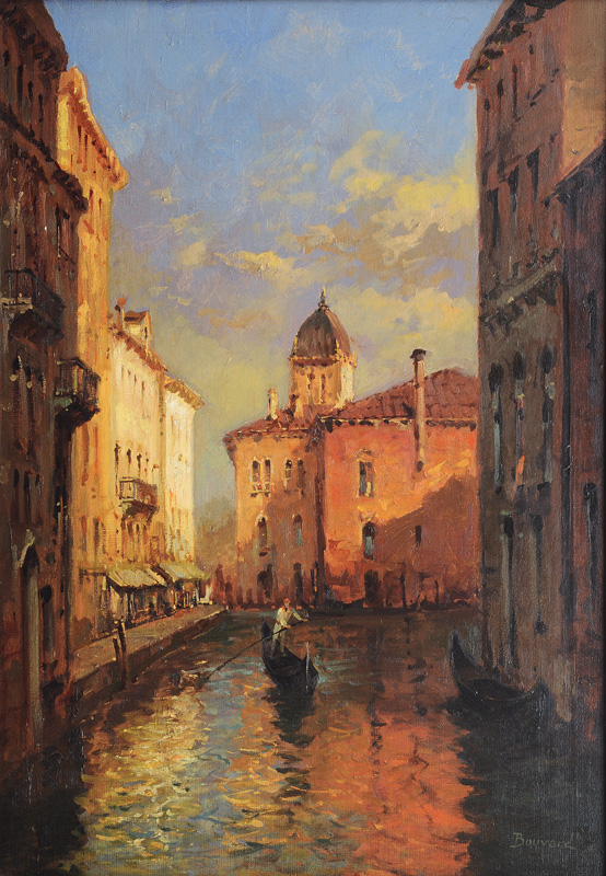 Antoine Bouvard - Canal in Venice Canal in Venice