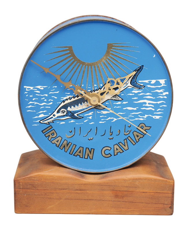 Florian Borkenhagen - A caviar can clock A caviar can clock