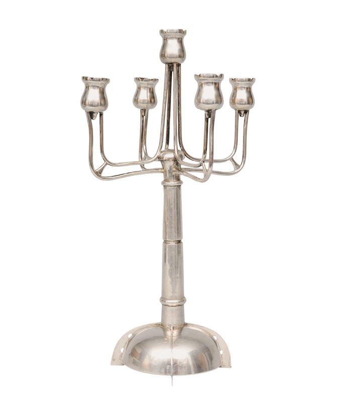 An Art Nouveau candelabra