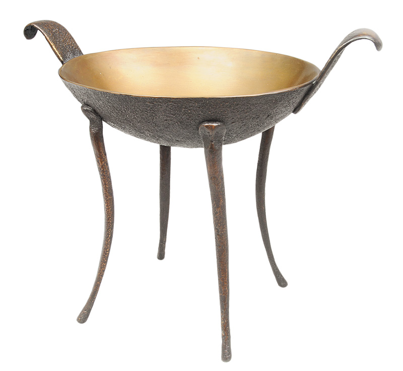 A bronze bowl