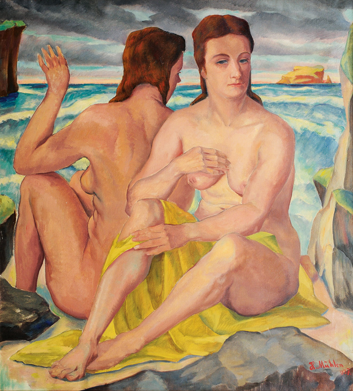 Hermann Mühlen - Akte am Strand Akte am Strand