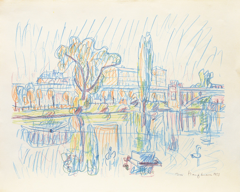 Ivo Hauptmann - At the Kuhmühlenteich, Hamburg At the Kuhmühlenteich, Hamburg