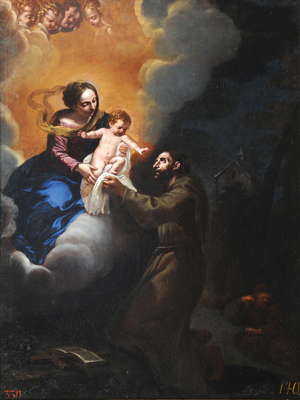 Lazzaro Baldi - The Vision of St. Francis The Vision of St. Francis