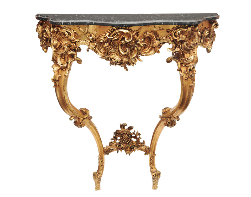 An impressing Rococo console table from the Schloss Zwiefaltendorf