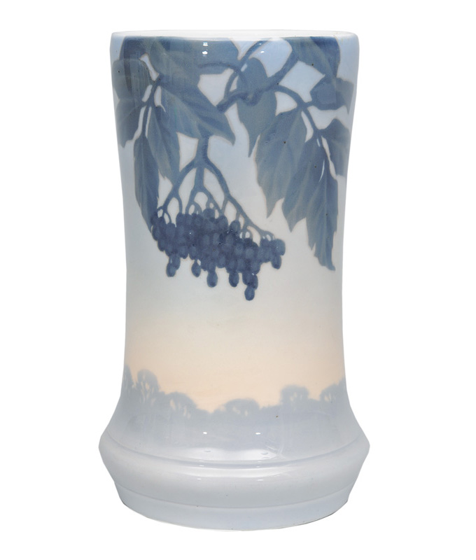 An Art Nouveau vase with elderberries