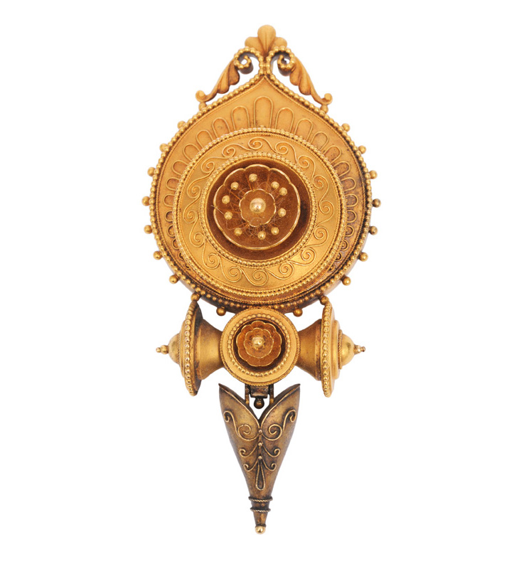A filigree brooch in the antique style