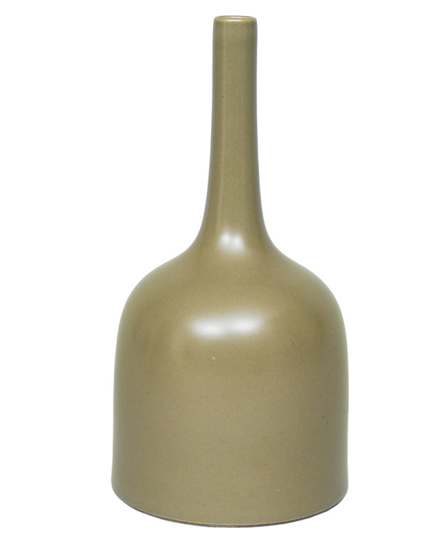 An unusual Mallet vase with teadust glaze