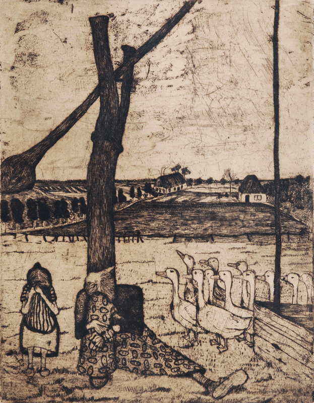 Paula Modersohn-Becker - Goosemaiden Goosemaiden