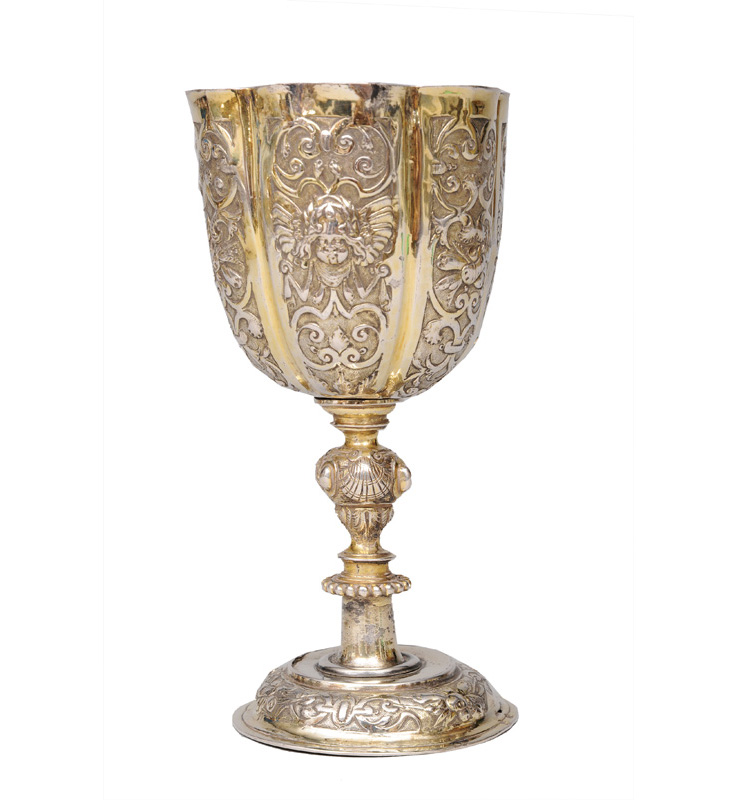 A rare goblet with grotesque