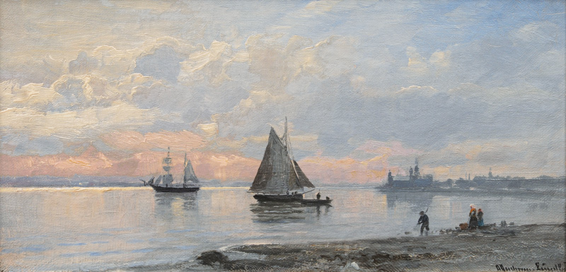 Schiffe vor Schloß Kronborg