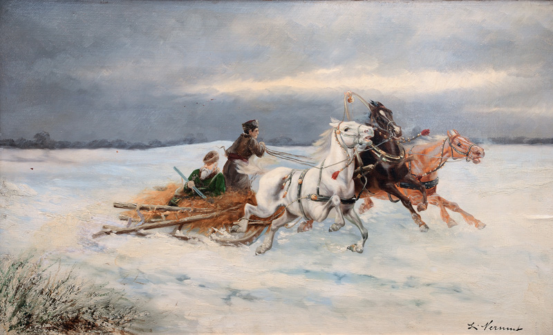 L. Nermut - Troika with Hunters Troika with Hunters