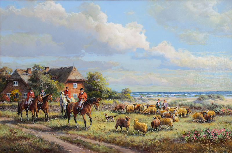 Hubert Kaplan - Hunting Pary on Sylt Hunting Pary on Sylt