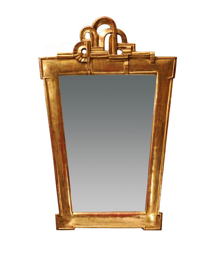 Margot Strecker - A gilded Art-Déco mirror A gilded Art-Déco mirror