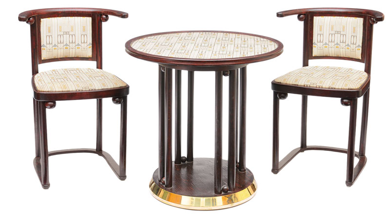 Josef Hoffmann - An Art Nouveau sitting room suite 'Bat' An Art Nouveau sitting room suite 'Bat'