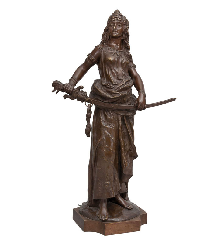 Charles Octave Lévy - A hug bronze figure 'Salomé' A hug bronze figure 'Salomé'