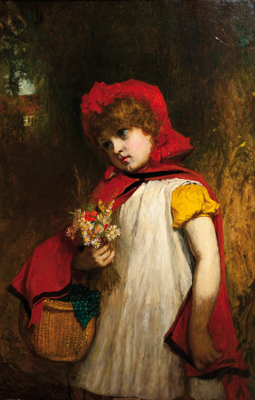 John Burr - Mädchen mit rotem Umhang Mädchen mit rotem Umhang