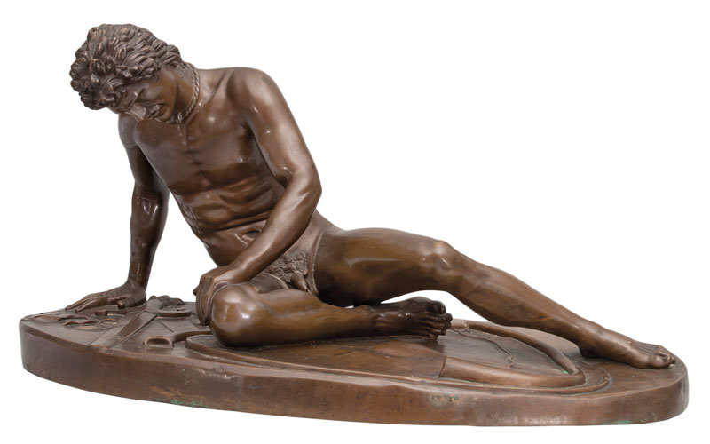 Große Bronze-Figur 'Sterbender Gallier'