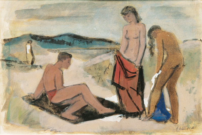 Bathers at the Courland Spit